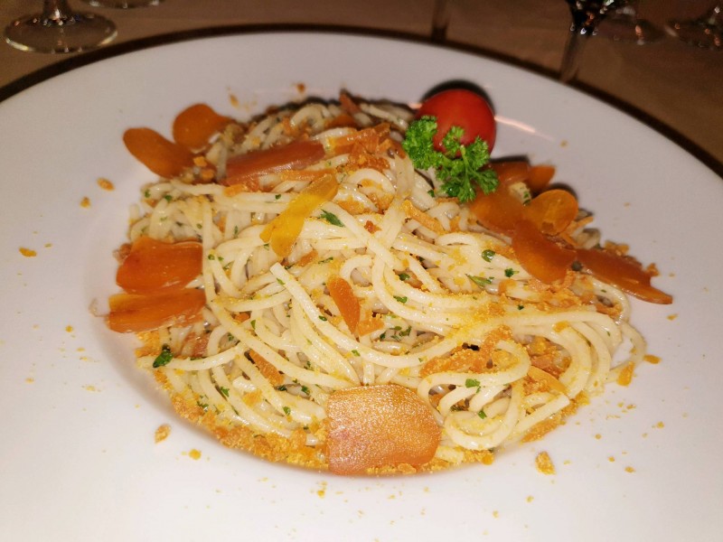 Spaghetti à la Poutargue artisanale à Marseille